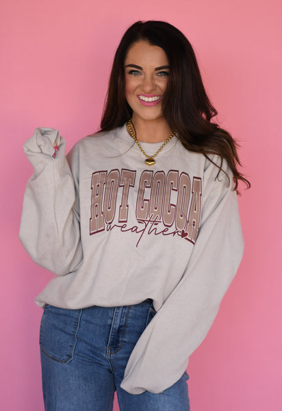 Hot Cocoa Weather Sweatshirt - Cracked Ginger