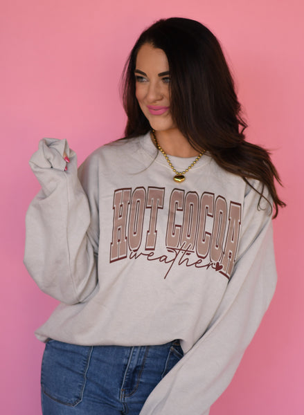 Hot Cocoa Weather Sweatshirt - Cracked Ginger