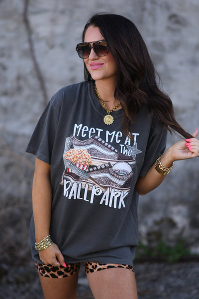 Meet Me At The Ballpark Tee - Cracked Ginger