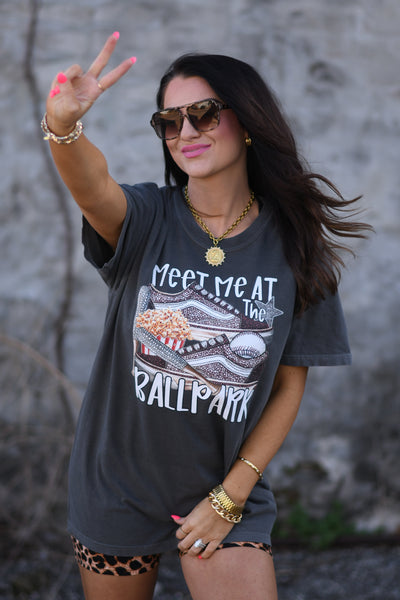 Meet Me At The Ballpark Tee - Cracked Ginger