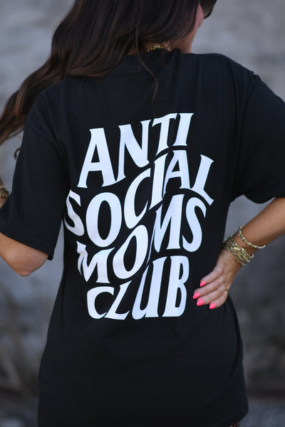 Anti Social Moms Club Tee - Cracked Ginger