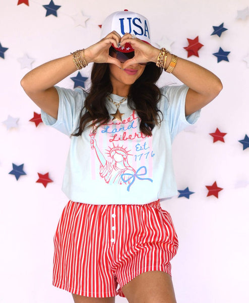 Sweet Land Of Liberty Tee/Tank - Cracked Ginger