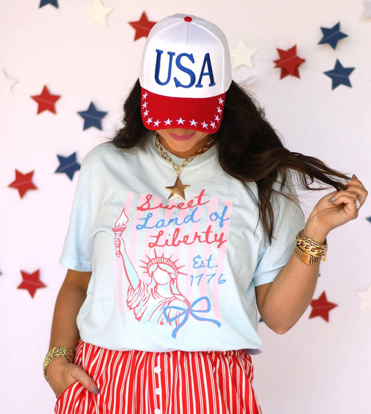 Sweet Land Of Liberty Tee/Tank - Cracked Ginger
