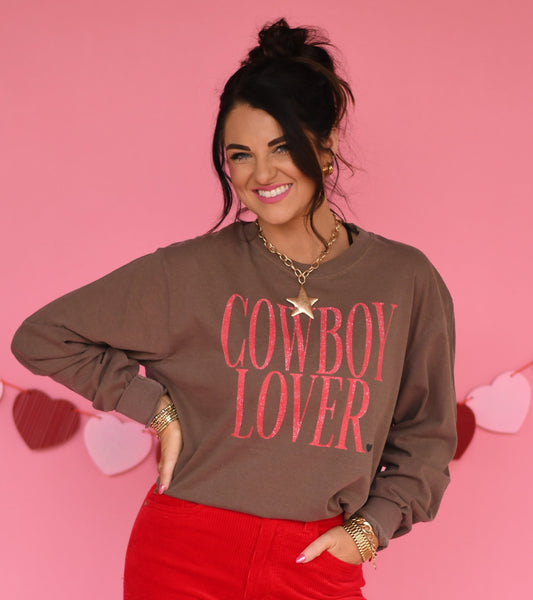 Cowboy Lover Tee/Long Sleeve - Cracked Ginger