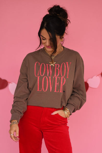 Cowboy Lover Tee/Long Sleeve - Cracked Ginger