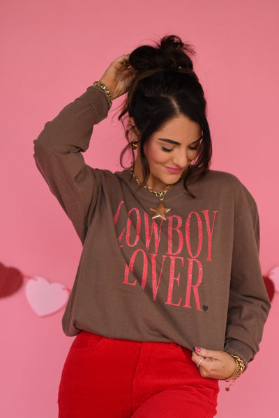 Cowboy Lover Tee/Long Sleeve - Cracked Ginger