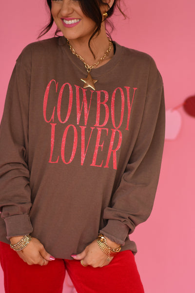 Cowboy Lover Tee/Long Sleeve - Cracked Ginger