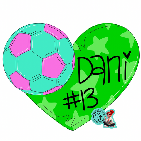 Soccer Heart Cutouts and Kits
