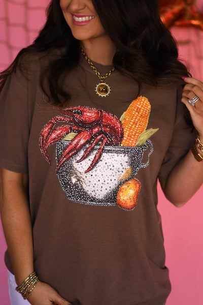 Glitz Steam Pot Tee - Cracked Ginger