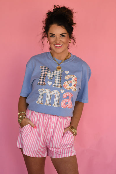 Patchwork Mama Tee - Cracked Ginger