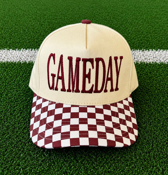 GAMEDAY Checkered Hat - Cracked Ginger