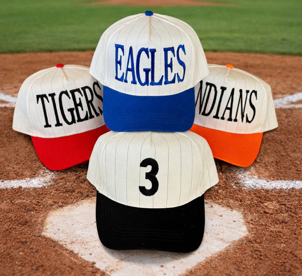 Custom Pinstripe Two Tone Hats - Cracked Ginger