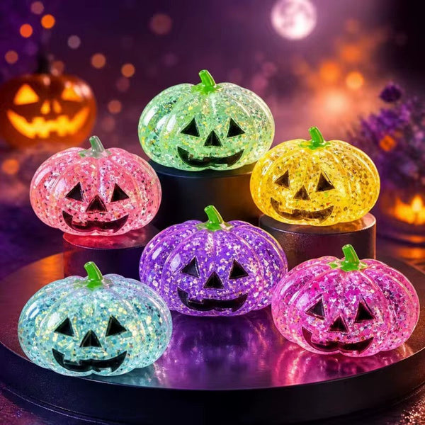 Glitter Pumpkin Squishy *LATE AUGUST SHIPMENT* - Cracked Ginger