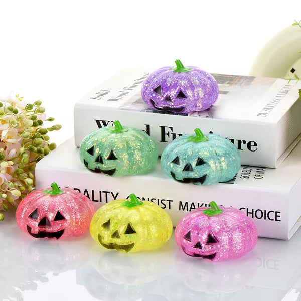 Glitter Pumpkin Squishy *LATE AUGUST SHIPMENT* - Cracked Ginger