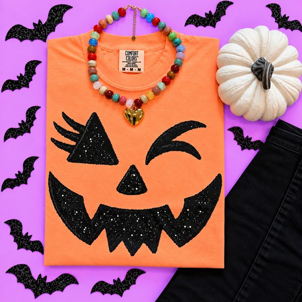 RTS Boo Polka Dot Bow Tee - Cracked Ginger