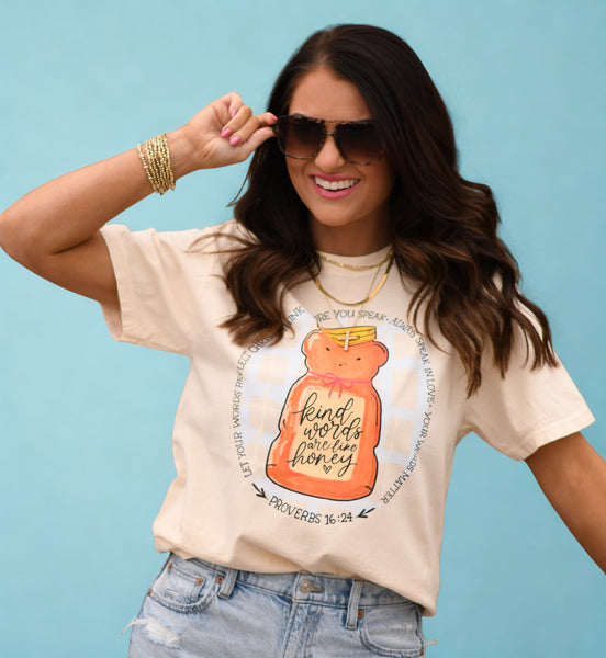 Kind Words Are Like Honey Tee - Cracked Ginger