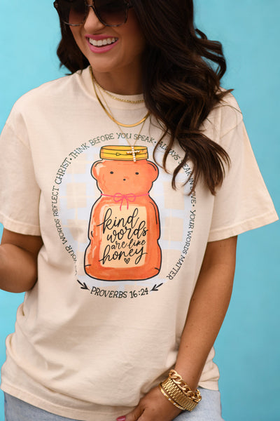 Kind Words Are Like Honey Tee - Cracked Ginger