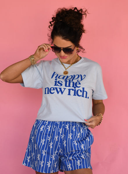 RTS Happy Is The New Rich Tee - Cracked Ginger