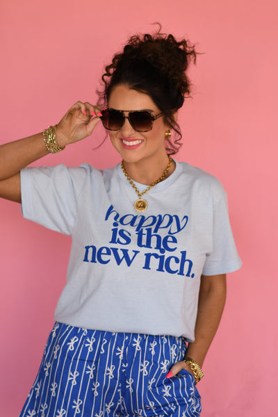 RTS Happy Is The New Rich Tee - Cracked Ginger