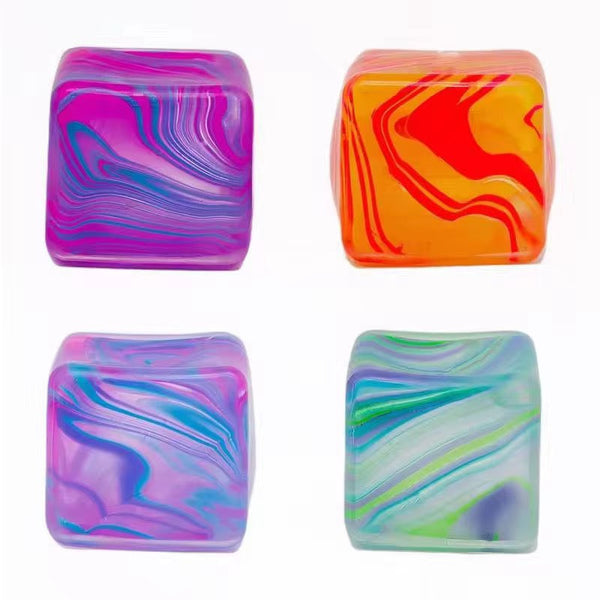 Tie Dye Stress Cube Squishy *Pre Order* April 27-1 Shipment - Cracked Ginger