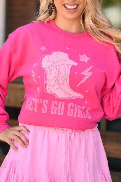 Let’s Go Girls Boots Sweatshirt
