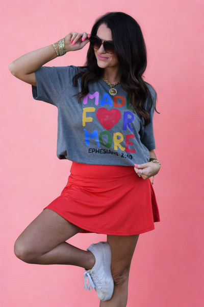 Made For More Heart Tee - Cracked Ginger