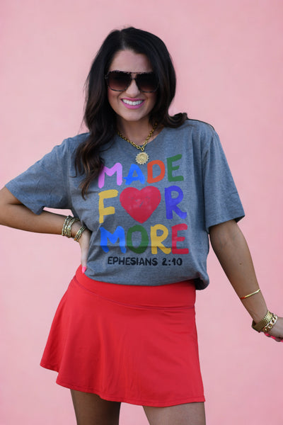 Made For More Heart Tee - Cracked Ginger