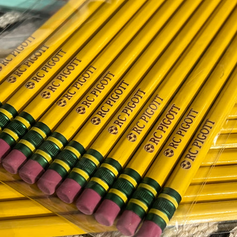 Personalized engraved pencils back to school