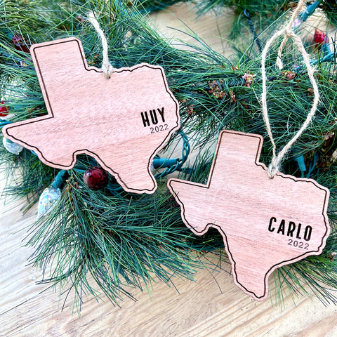 Texas Personalized Ornament