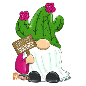 Welcome succas cactus gnome Cutouts and Kits