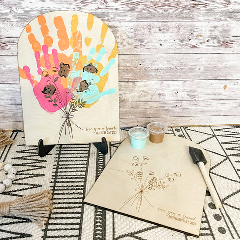 Mother’s Day Flower Bunch Handprint Paint Kit