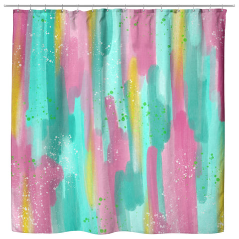 Color Streak Shower Curtain