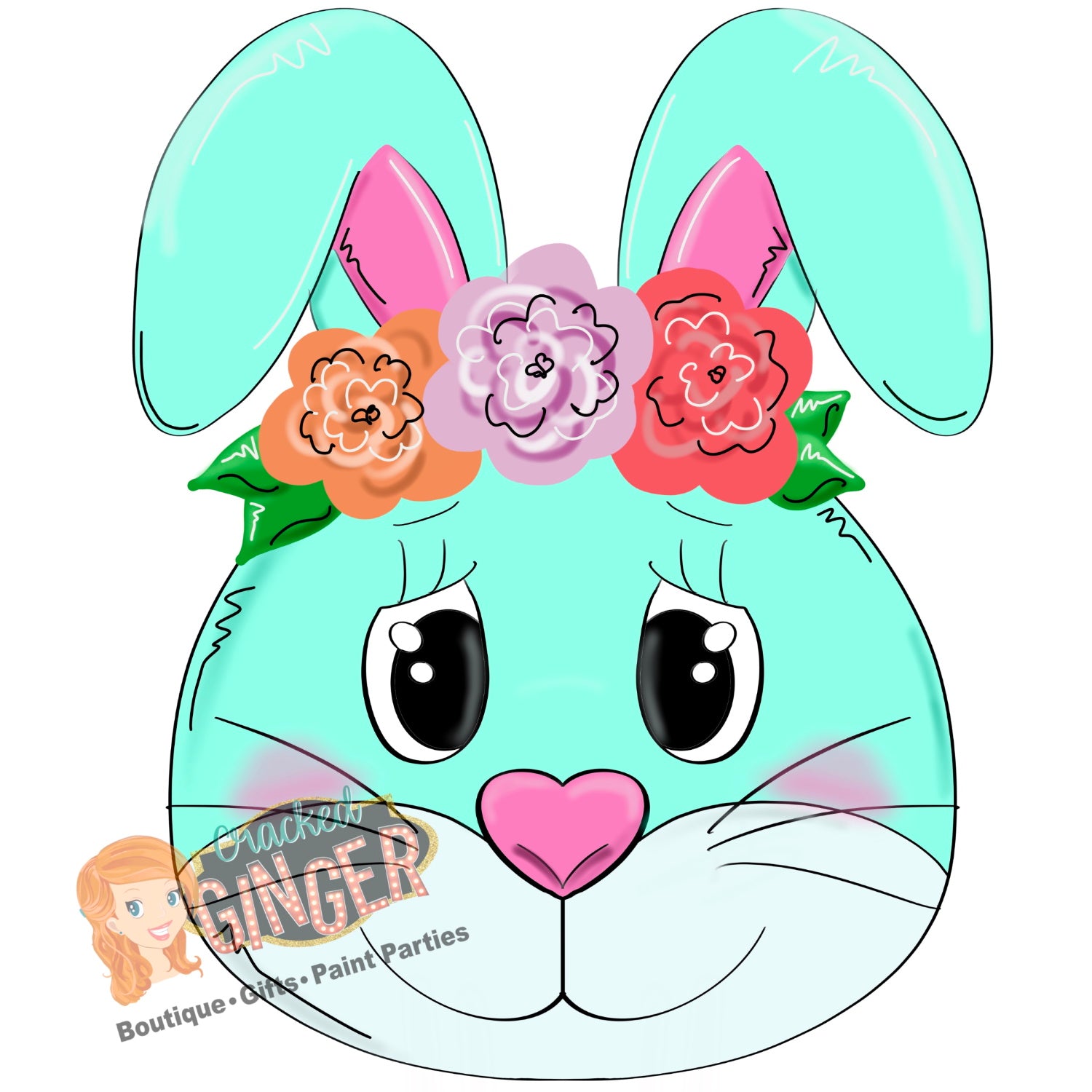 Flower Band Bunny Head