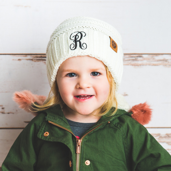 Kids Personalized Monogram Beanie