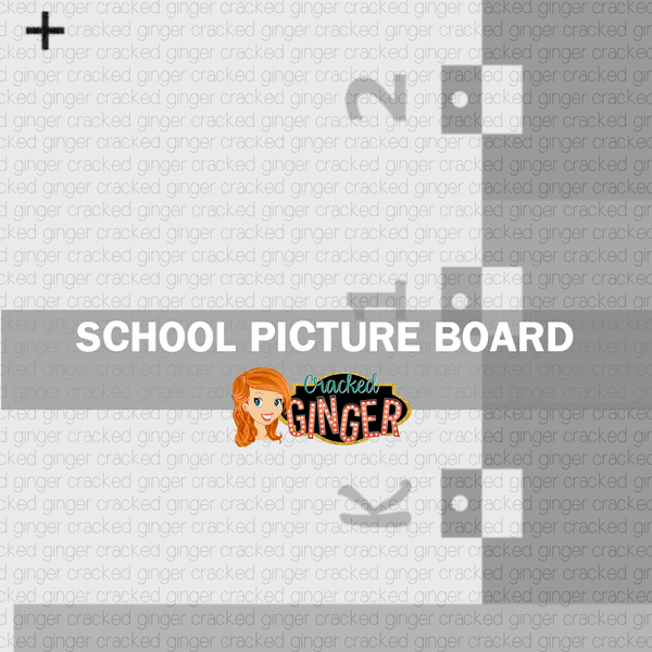 School Photo Board Template and Supply List ONLY