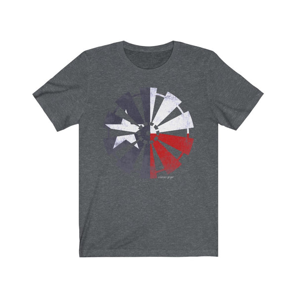 Texas Flag Windmill Unisex Jersey Short Sleeve Tee