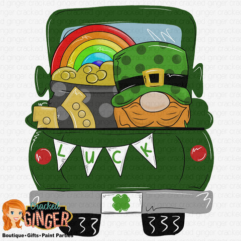 St Patrick’s Day truck bed