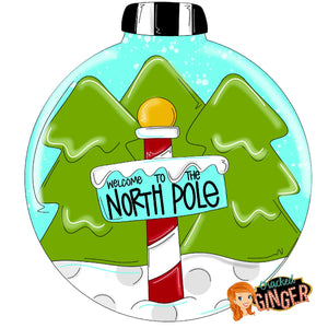 North Pole Snowy Ornament Cutouts and Kits