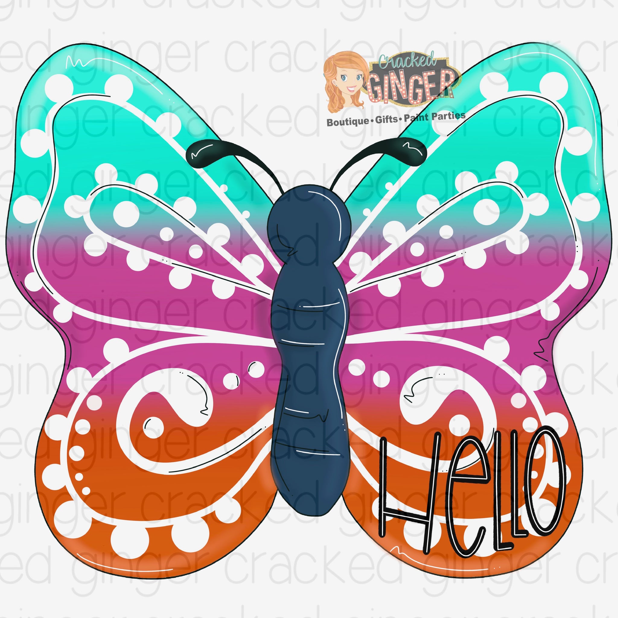 Hello Butterfly Cutout and Kits