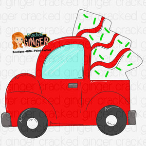 Truck and Tree Cake Cutout and Kits