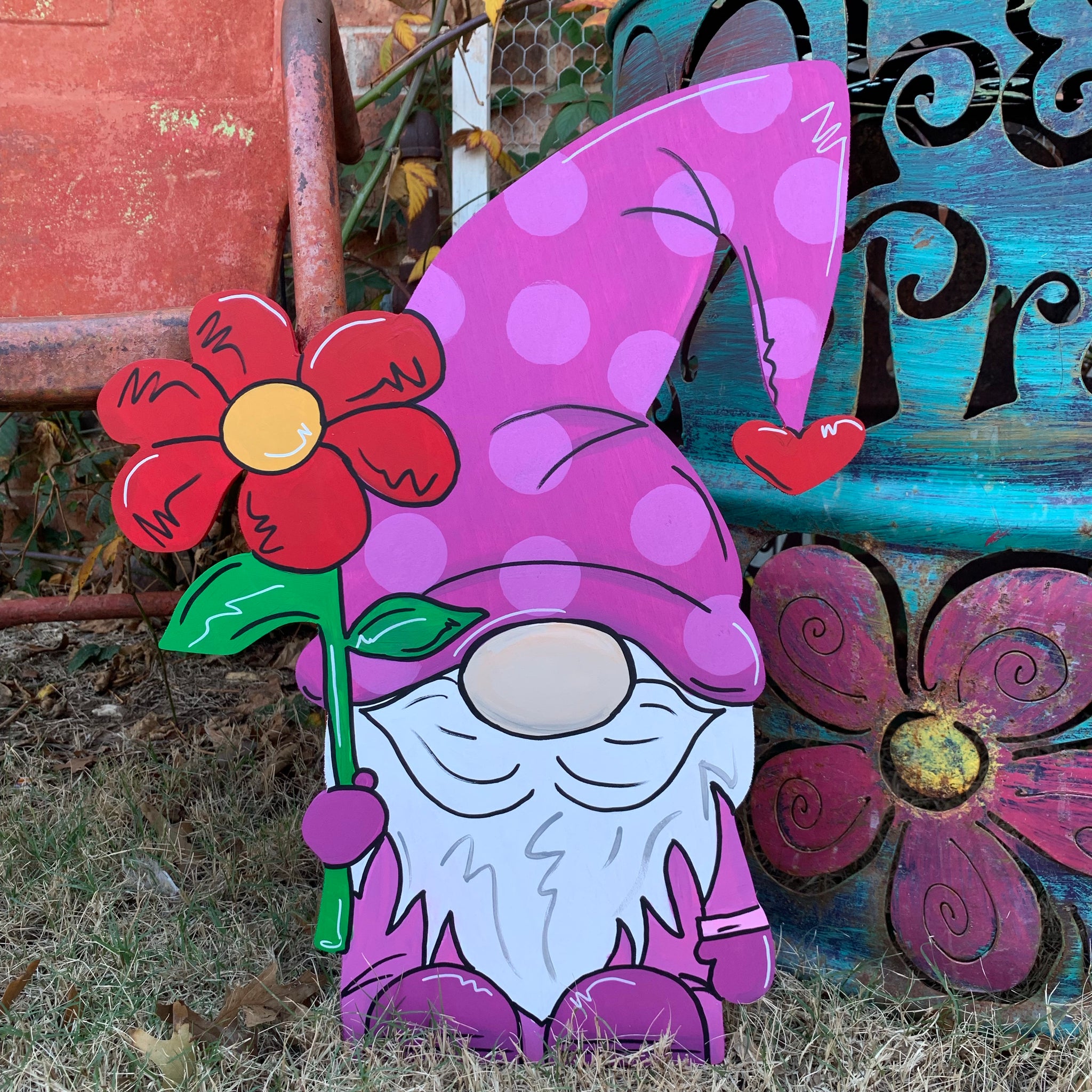 Gnome one like you Valentine’s Day Wooden Door Hanger