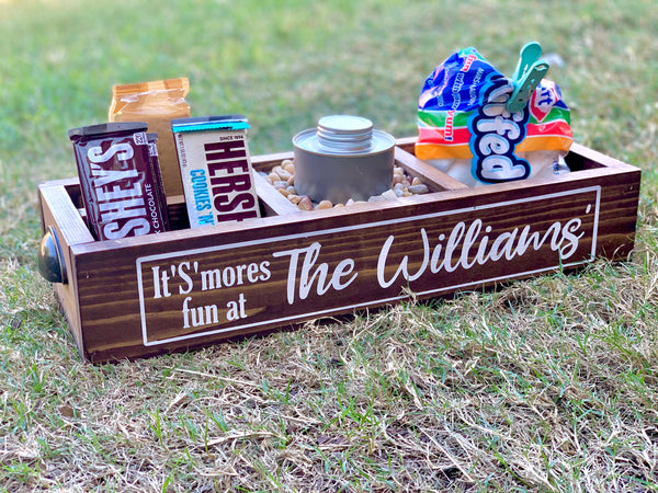 Wooden S’mores Box