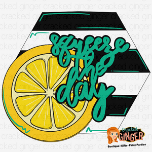 Squeeze the day lemon Cutout and Kits