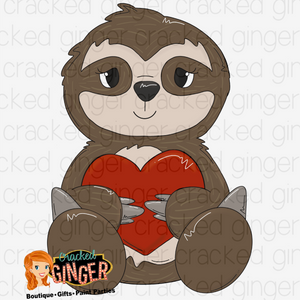 Sloth Valentine’s Day Cutout and Kits