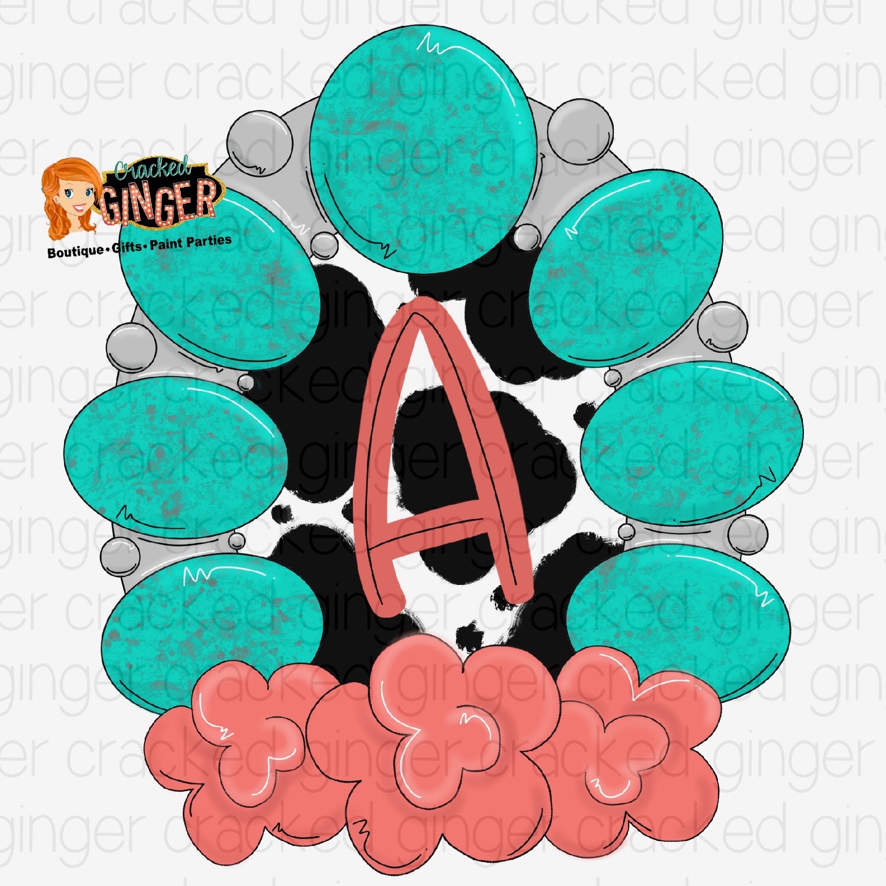 Western Turquoise Stones Cutout and Kits