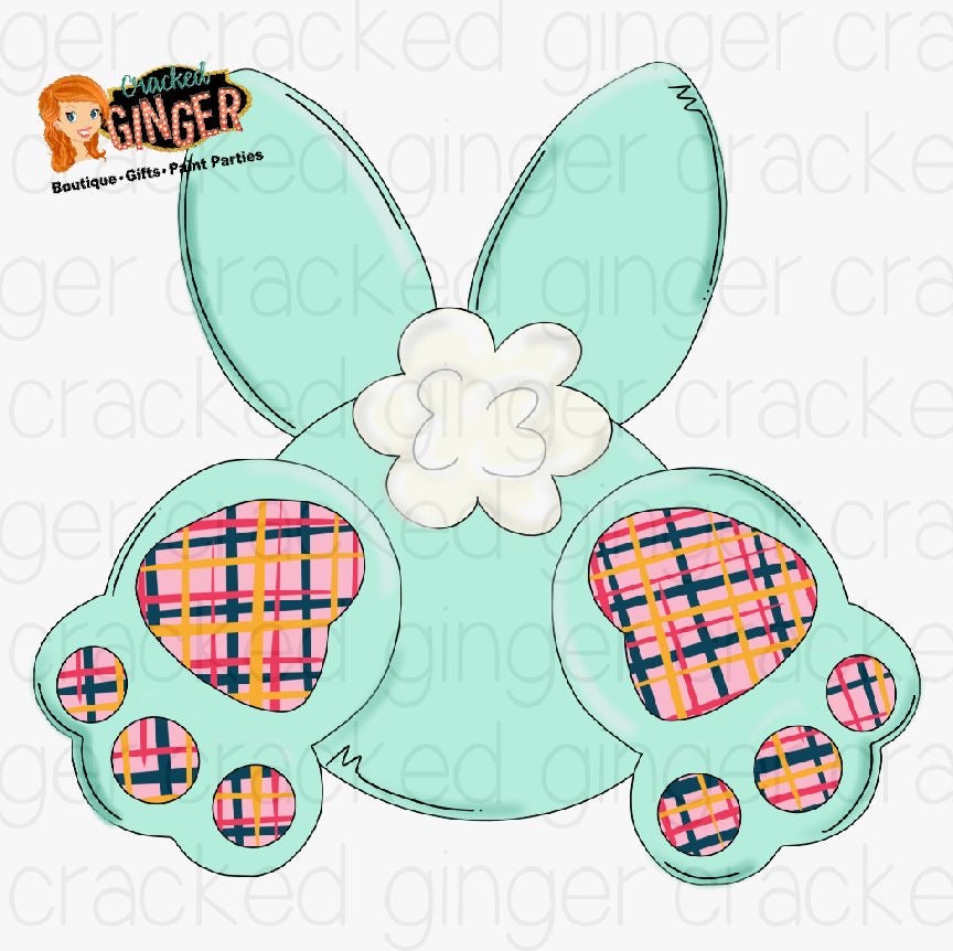 Bunny Butt (Revised) Cutout and Kits