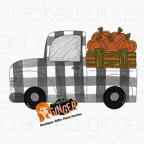 Fall Truck with pumpkins
