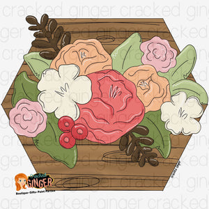 Hexagon Flower Box Cutout and Kits
