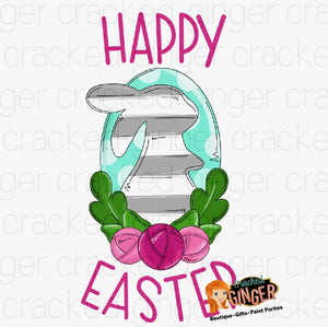 Easter Bunny Chic PNG Sublimation image instant download