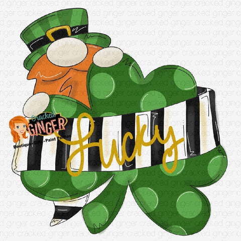 Leprechaun and Clover PNG Sublimation image instant download